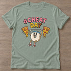 Sage Pizza Lift T-shirt — funny gym slogan, for women who train and laugh about it