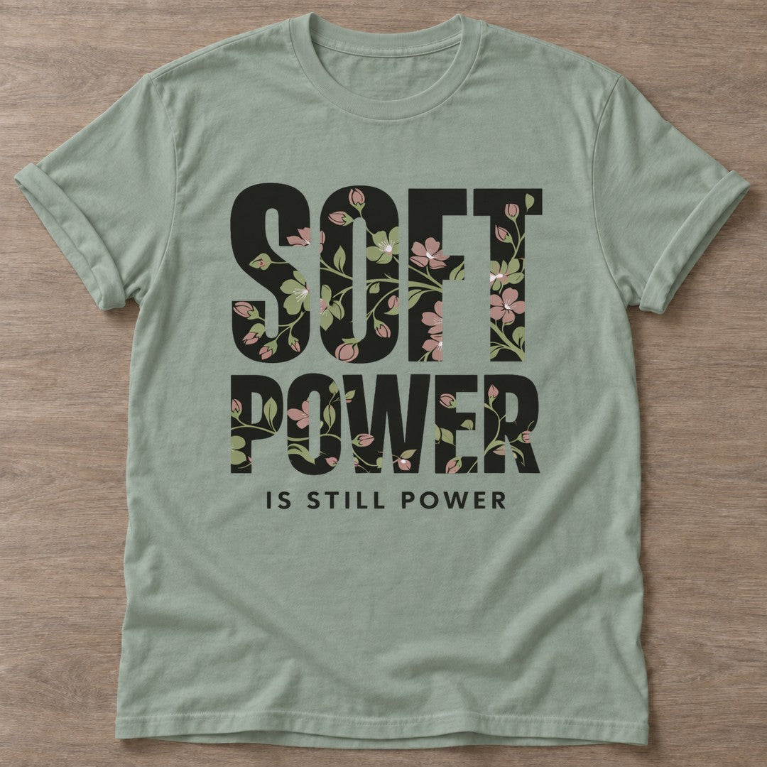 Sage Still Power T-shirt — rest and recovery design, for women who train