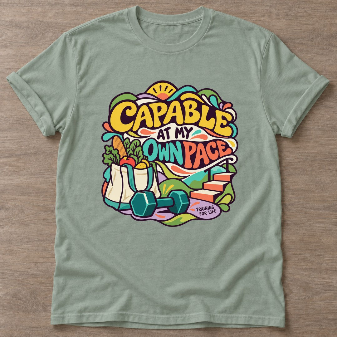 Sage Self Pace T-shirt — rest and recovery design, for women who train