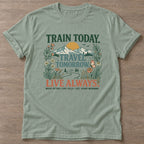 Sage Every Morning Matters T-shirt — motivational slogan design, for women who train