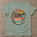 Sage Coffee Fuel T-shirt — funny gym slogan, for women who train and laugh about it