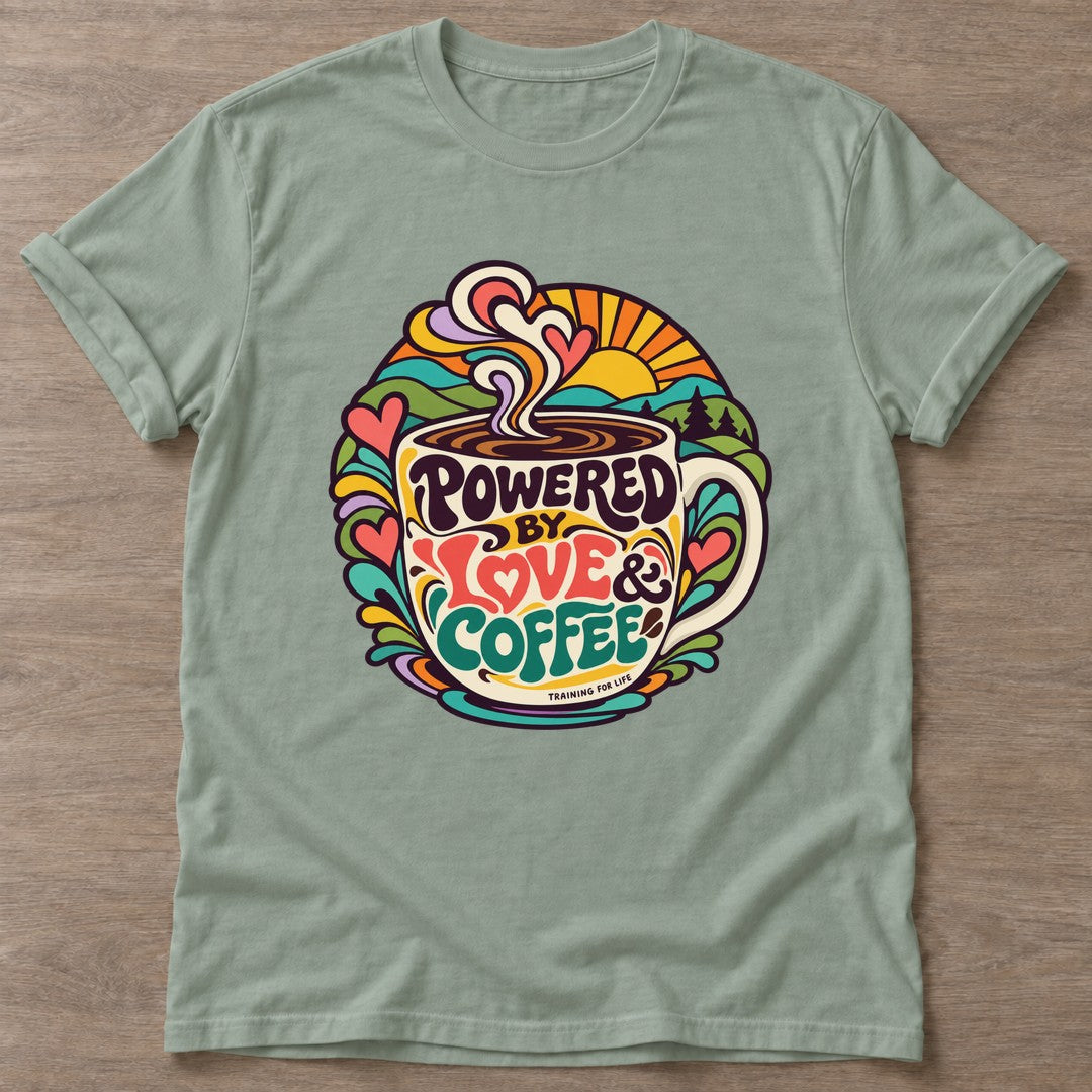 Sage Coffee Fuel T-shirt — funny gym slogan, for women who train and laugh about it