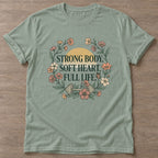 Sage Full Life Philosophy T-shirt — motivational slogan design, for women who train