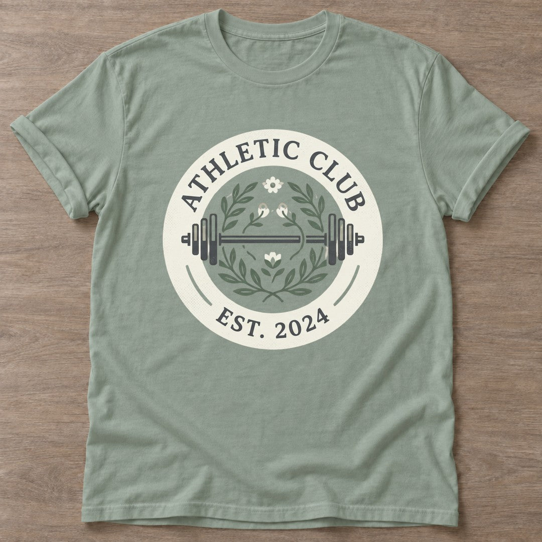 Sage Garden Gains T-shirt — floral strength design, for women who train