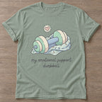 Sage Therapy Gains T-shirt — weightlifting design, for women who lift