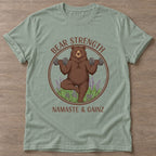 Sage Zen Gains T-shirt — funny gym slogan, for women who train and laugh about it