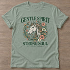 Sage Softness Is Strength T-shirt — rest and recovery design, for women who train