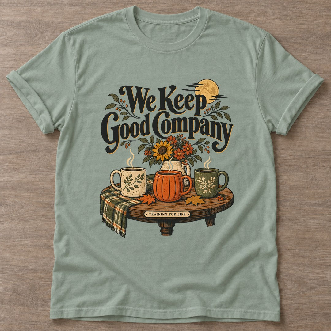 Sage Good Company T-shirt — gym club design, for women who train together
