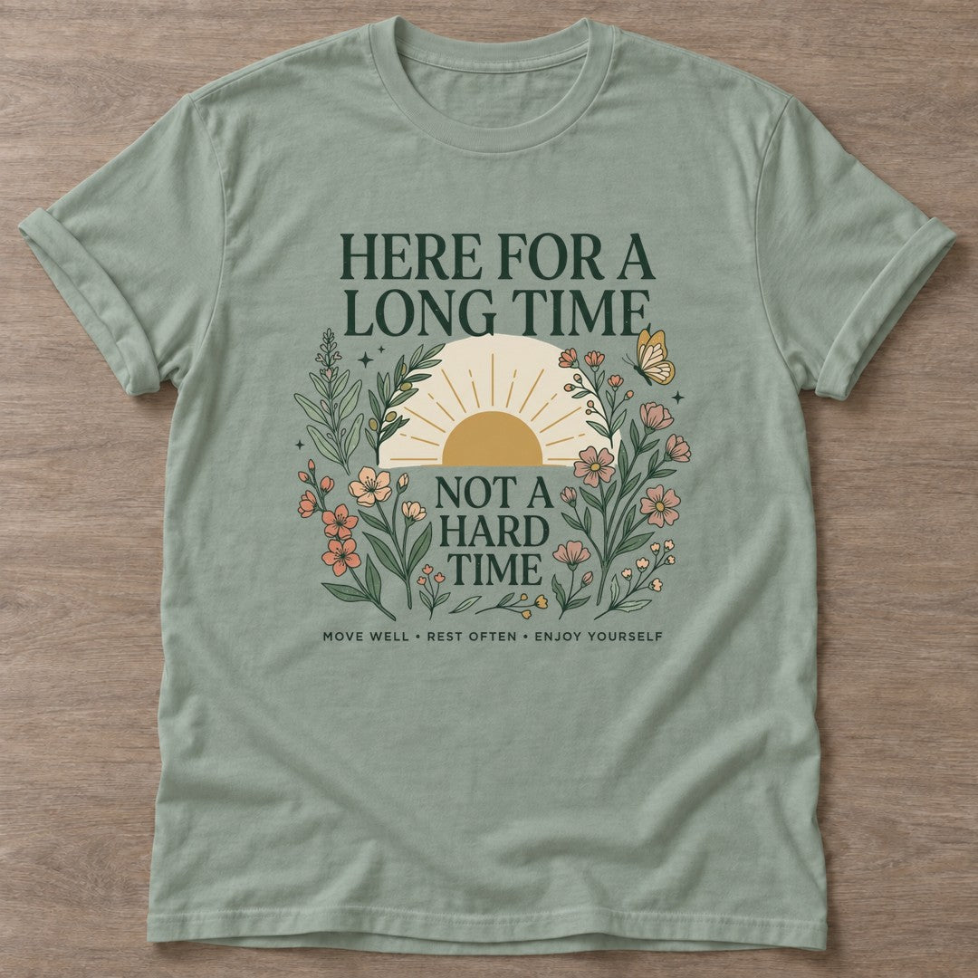 Sage Long Time Energy T-shirt — longevity training design, for women over 40