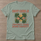 Sage Hot Girls Lift T-shirt — weightlifting design, for women who lift