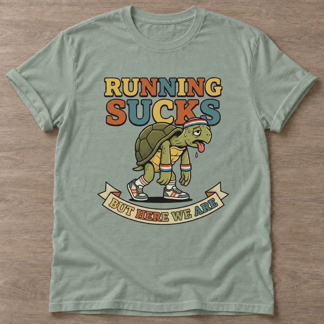 Sage Tortoise Vibes T-shirt — longevity training design, for women over 40
