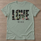 Sage Bloom Wins T-shirt — floral strength design, for women who train