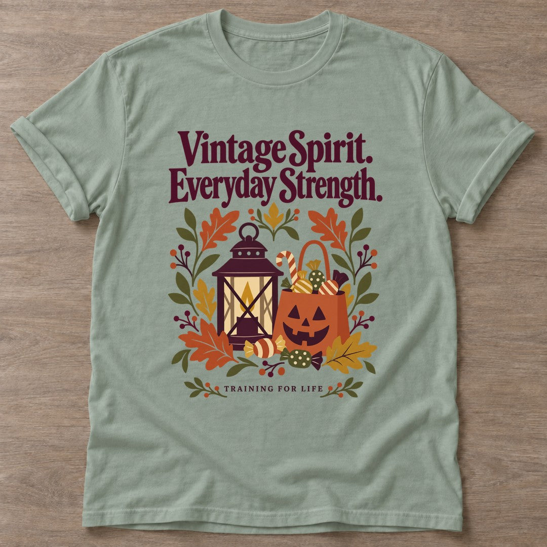 Sage Vintage Spirit T-shirt — longevity training design, for women over 40