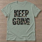 Sage Growth Mode T-shirt — growth mindset design, for women building a habit