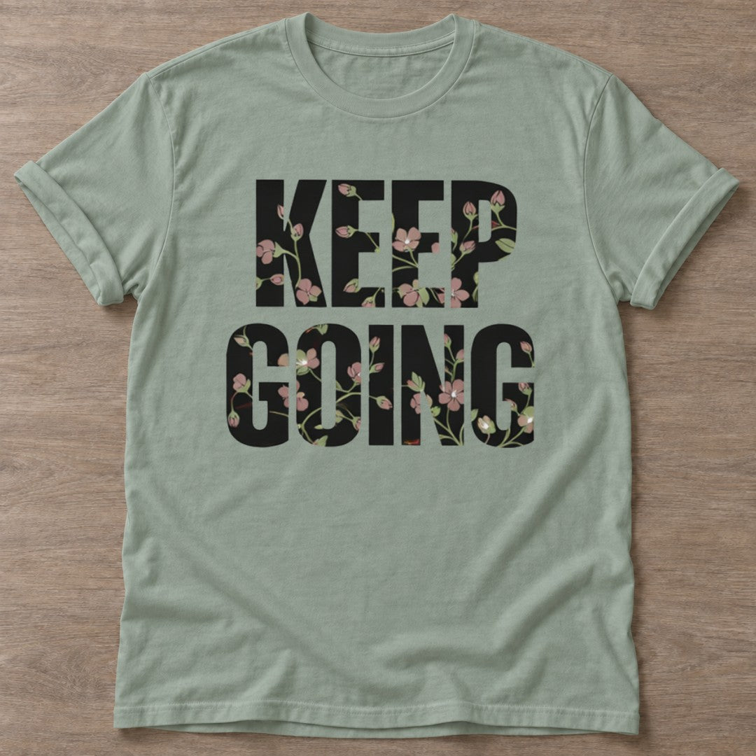 Sage Growth Mode T-shirt — growth mindset design, for women building a habit