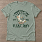 Sage Moth Moon Mood T-shirt — rest and recovery design, for women who train