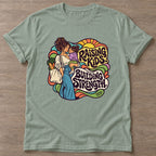 Sage Strength Through Motherhood T-shirt — motivational slogan design, for women who train