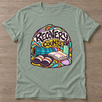 Sage Recovery Counts T-shirt — rest and recovery design, for women who train
