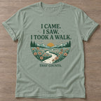 Sage Took A Walk T-shirt — walking club design, for women who walk