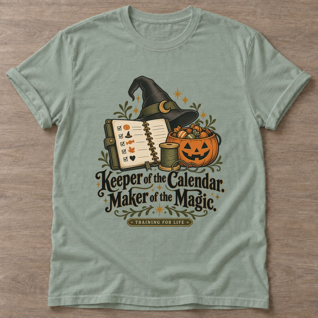 Sage Witch's Appointment Book T-shirt — everyday workout design, for women who move