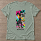 Sage Laundry Counts Too T-shirt — funny gym slogan, for women who train and laugh about it