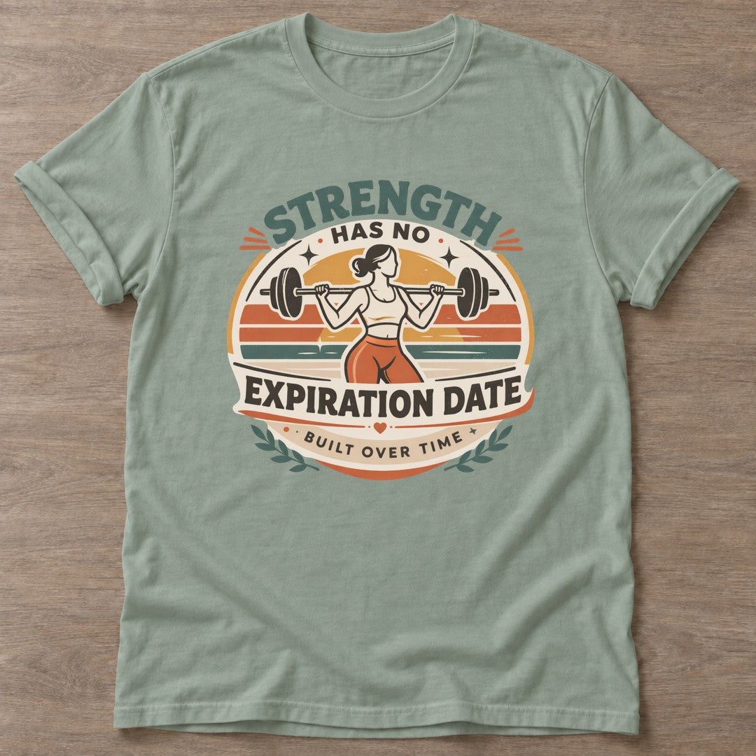 Sage Forever Strong T-shirt — longevity training design, for women over 40