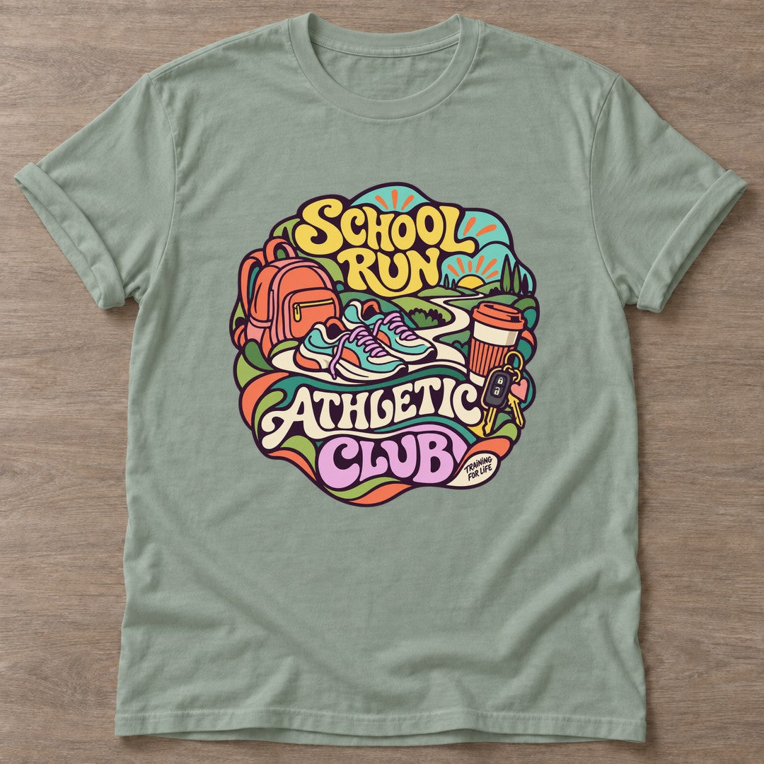 Sage Athletic Club T-shirt — gym club design, for women who train together
