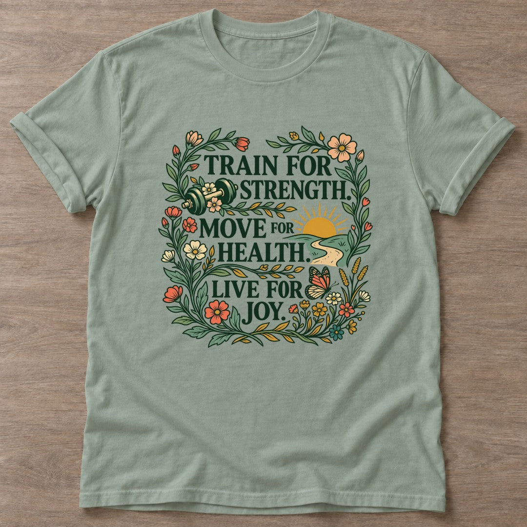 Sage Wellness Grows T-shirt — growth mindset design, for women building a habit