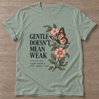 Sage Strong And Gentle T-shirt — rest and recovery design, for women who train