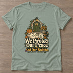 Sage Peace And Bedtime T-shirt — rest and recovery design, for women who train