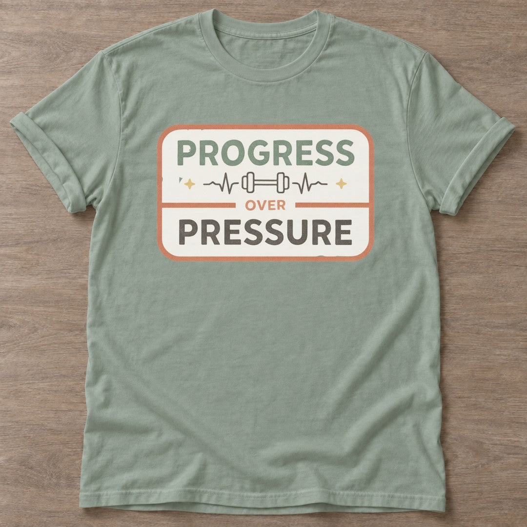 Sage Lift Through It T-shirt — weightlifting design, for women who lift