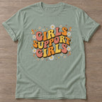 Sage Sisterhood Vibes T-shirt — gym club design, for women who train together