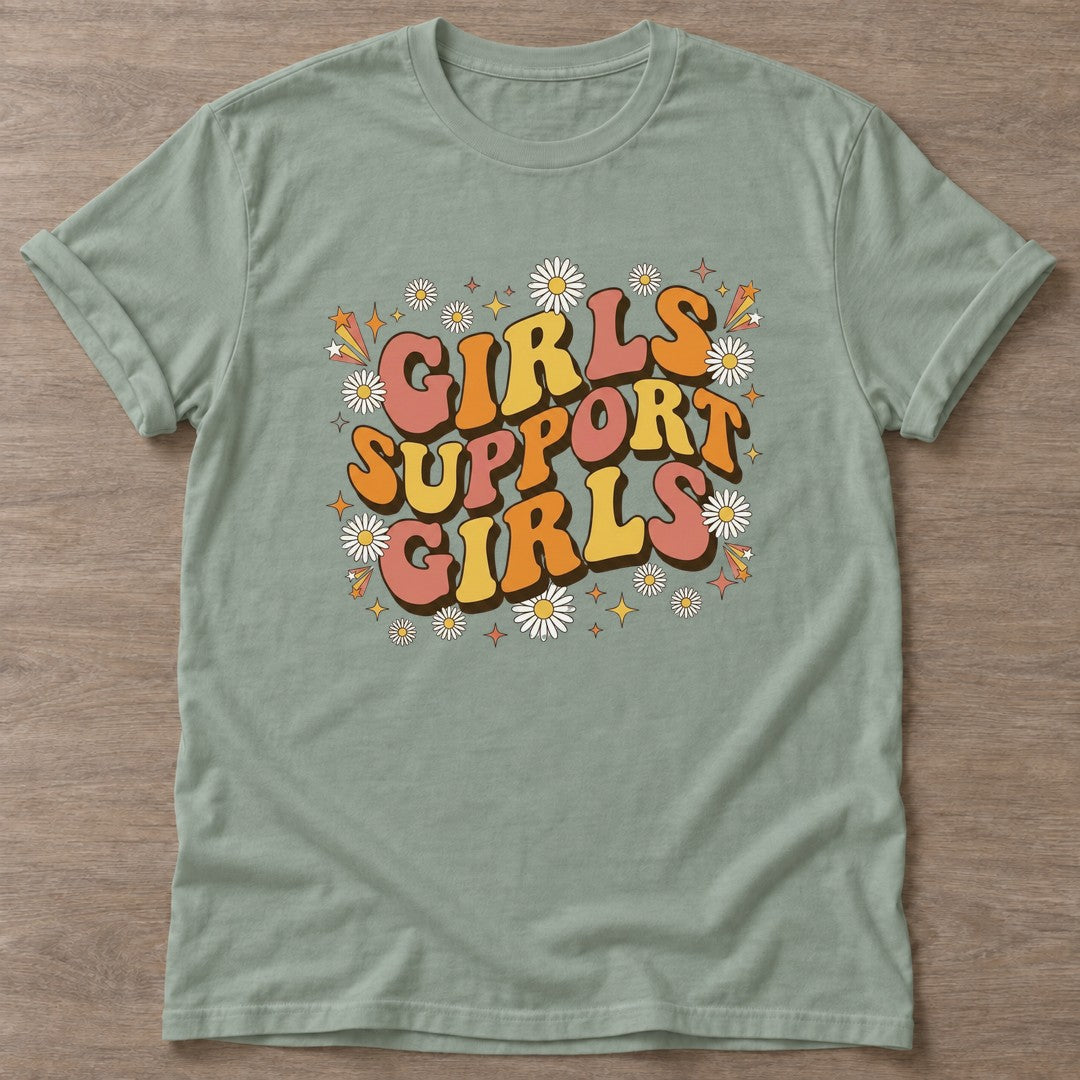 Sage Sisterhood Vibes T-shirt — gym club design, for women who train together