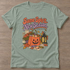 Sage Autumn Harvest T-shirt — motivational slogan design, for women who train