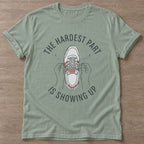 Sage Laced In T-shirt — running design, for women who run