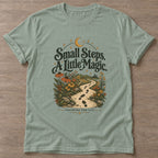 Sage Little Magic T-shirt — motivational slogan design, for women who train