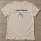 Sand Grocery Gains T-shirt — funny gym slogan, for women who train and laugh about it