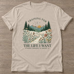 Sand Enjoy The Climb T-shirt — motivational slogan design, for women who train