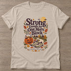 Sand One More Block T-shirt — walking club design, for women who walk
