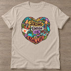 Sand Strong Enough T-shirt — body positive design, for every body in the gym