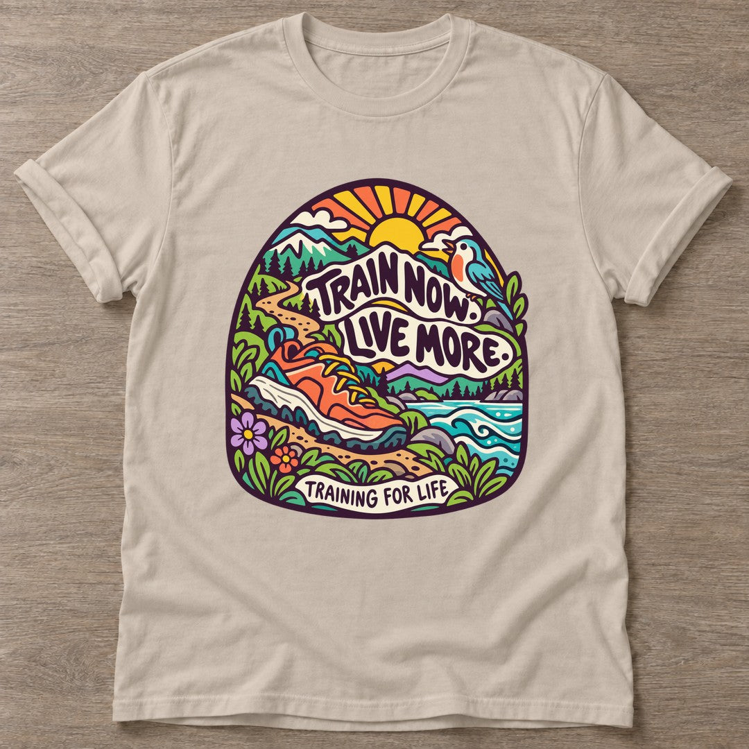 Sand Training For Life T-shirt — longevity training design, for women over 40