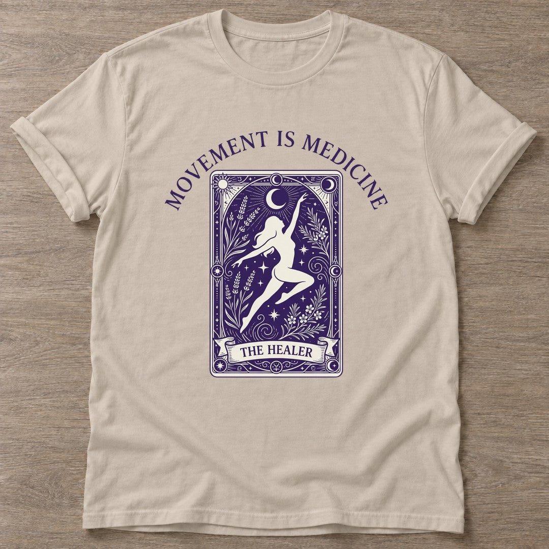 Sand Dance Alchemy T-shirt — everyday workout design, for women who move