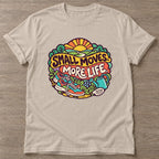 Sand Small Moves T-shirt — growth mindset design, for women building a habit