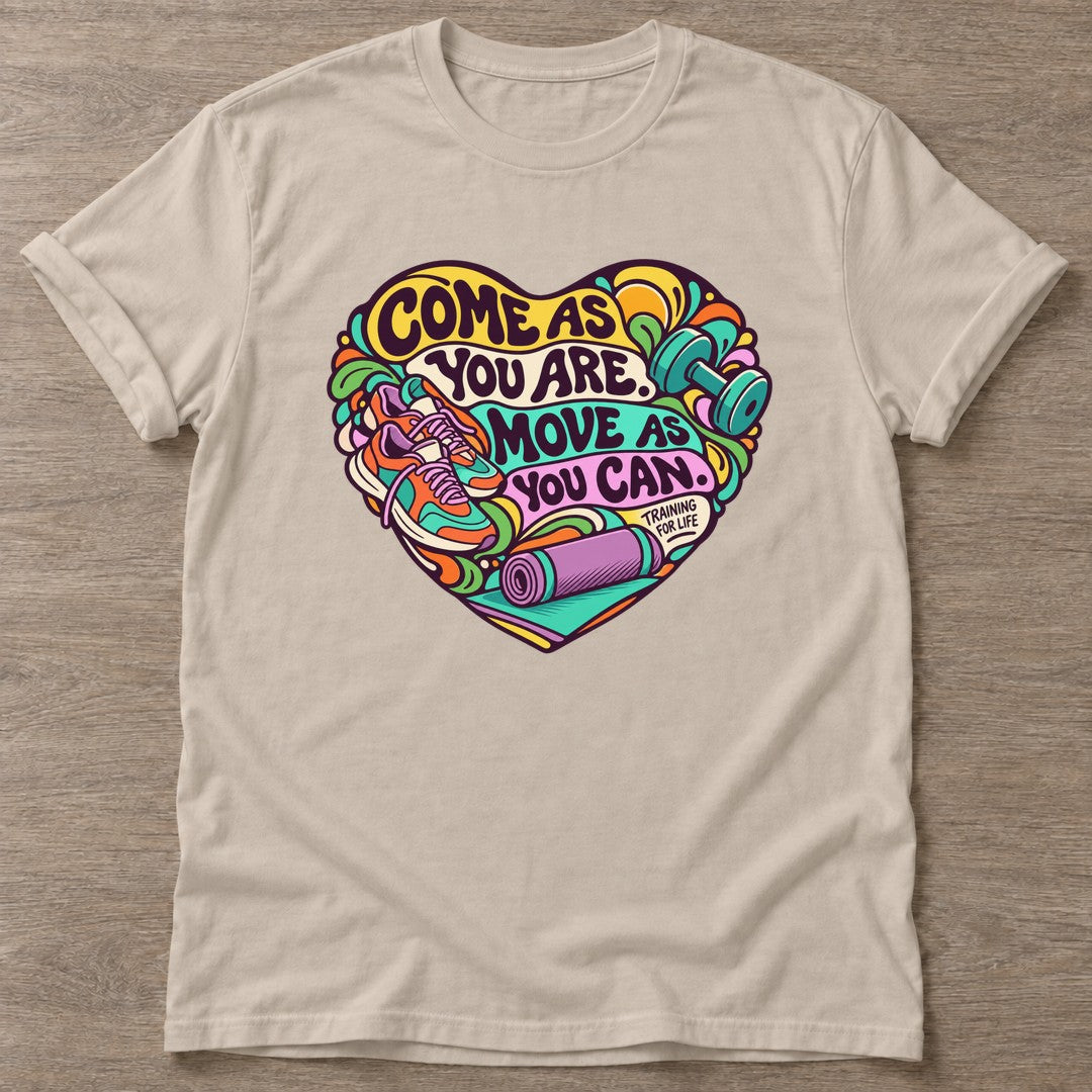 Sand Athletic Authenticity T-shirt — body positive design, for every body in the gym