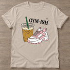 Sand Almost Athletic T-shirt — funny gym slogan, for women who train and laugh about it