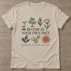 Sand Own Pace T-shirt — motivational slogan design, for women who train