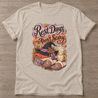 Sand Autumn Comfort Witch T-shirt — rest and recovery design, for women who train