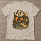 Sand Plot Training T-shirt — funny gym slogan, for women who train and laugh about it