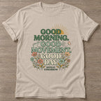 Sand Morning Ritual T-shirt — rest and recovery design, for women who train