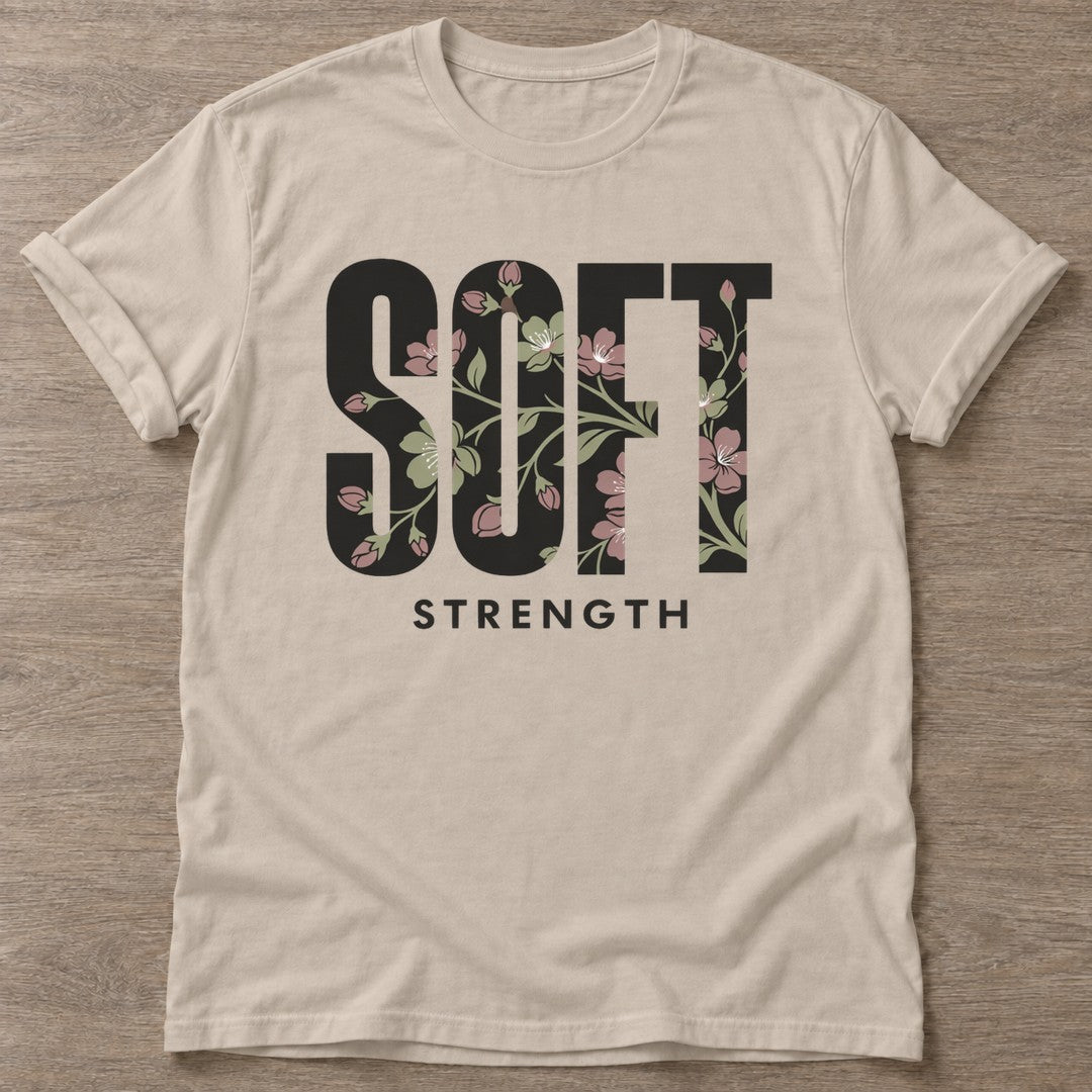 Sand Delicate Resolve T-shirt — rest and recovery design, for women who train
